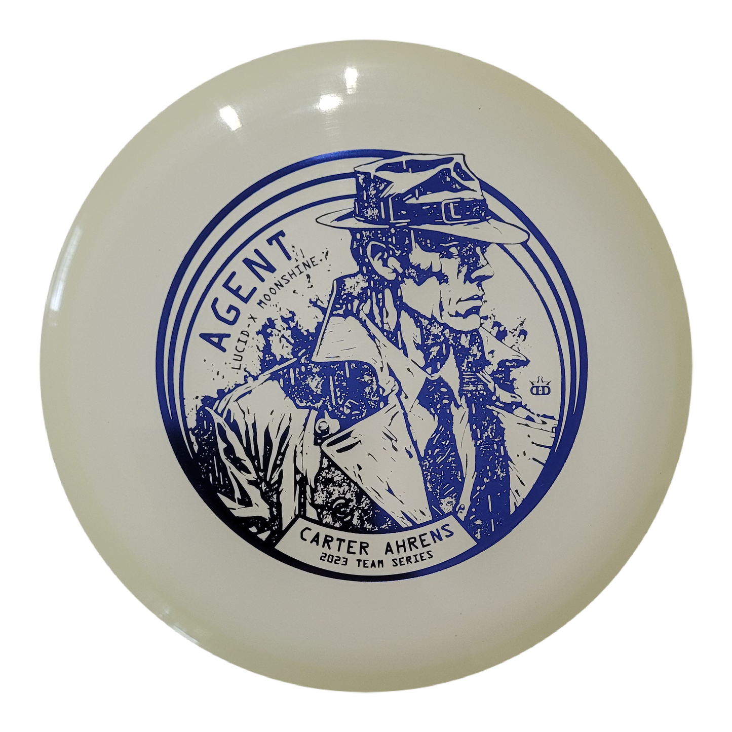 Dynamic Discs Lucid-X Moonshine Agent Carter Ahrens Secret Agent Stamp Team Series 2023