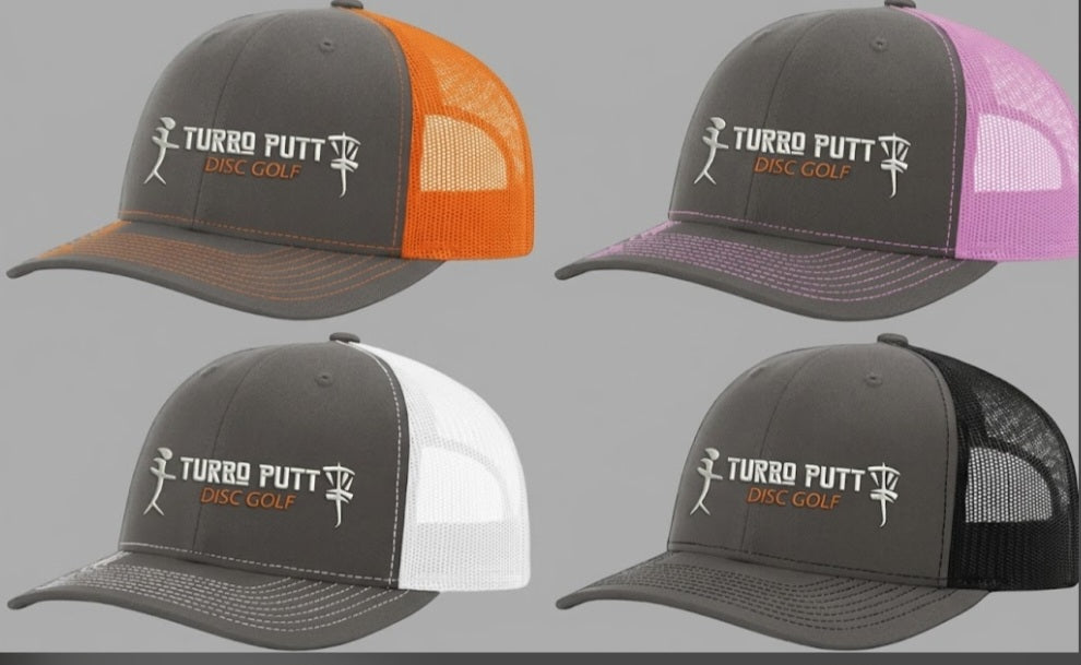 Turbo Putt Disc Golf - Richardson 112 Embroidered Trucker Snapback Cap