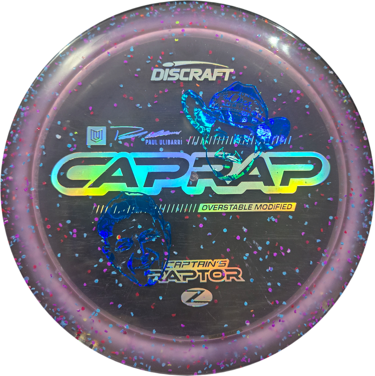 Discraft 2026 Paul Ulibarri CAPRAP Z Confetti Captain’s Raptor