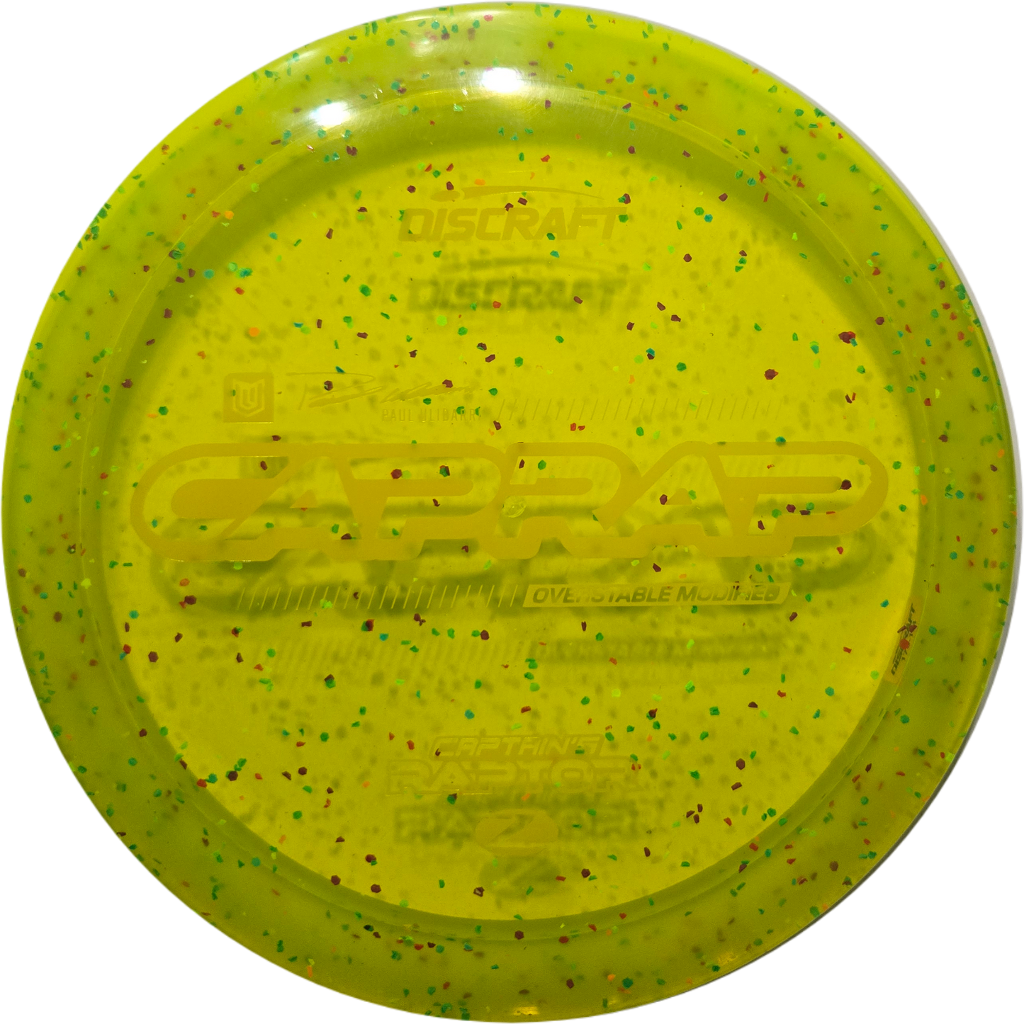 Discraft 2026 Paul Ulibarri CAPRAP Z Confetti Captain’s Raptor