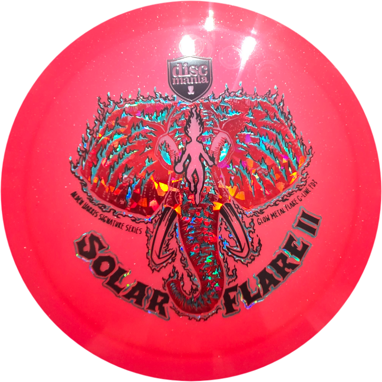 Discmania Solar Flare 2 - Alden Harris Signature Series Glow Metal Flake C-Line FD3 (Triple Foil)