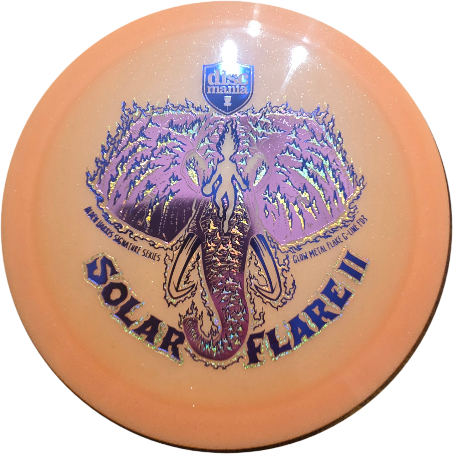 Discmania Solar Flare 2 - Alden Harris Signature Series Glow Metal Flake C-Line FD3 (Triple Foil)