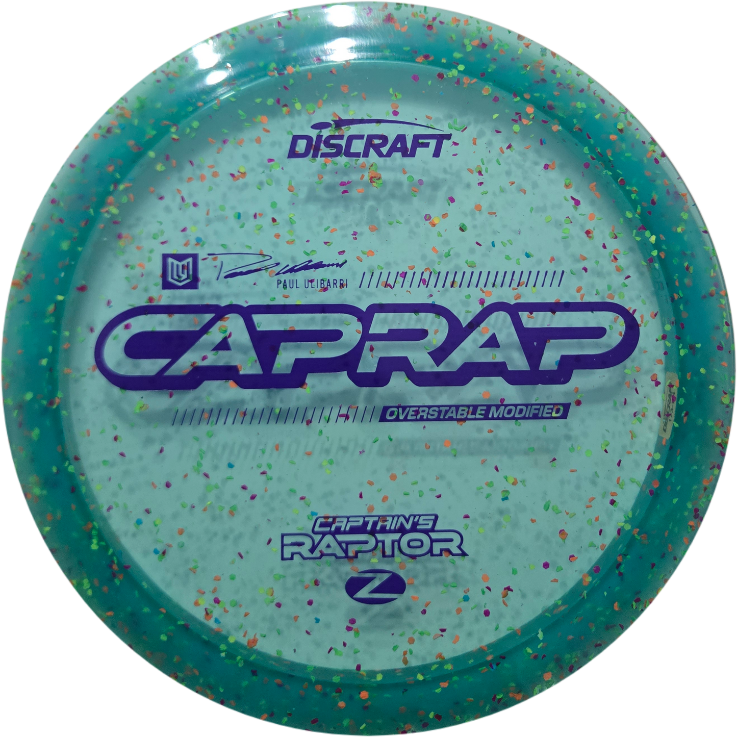 Discraft 2026 Paul Ulibarri CAPRAP Z Confetti Captain’s Raptor