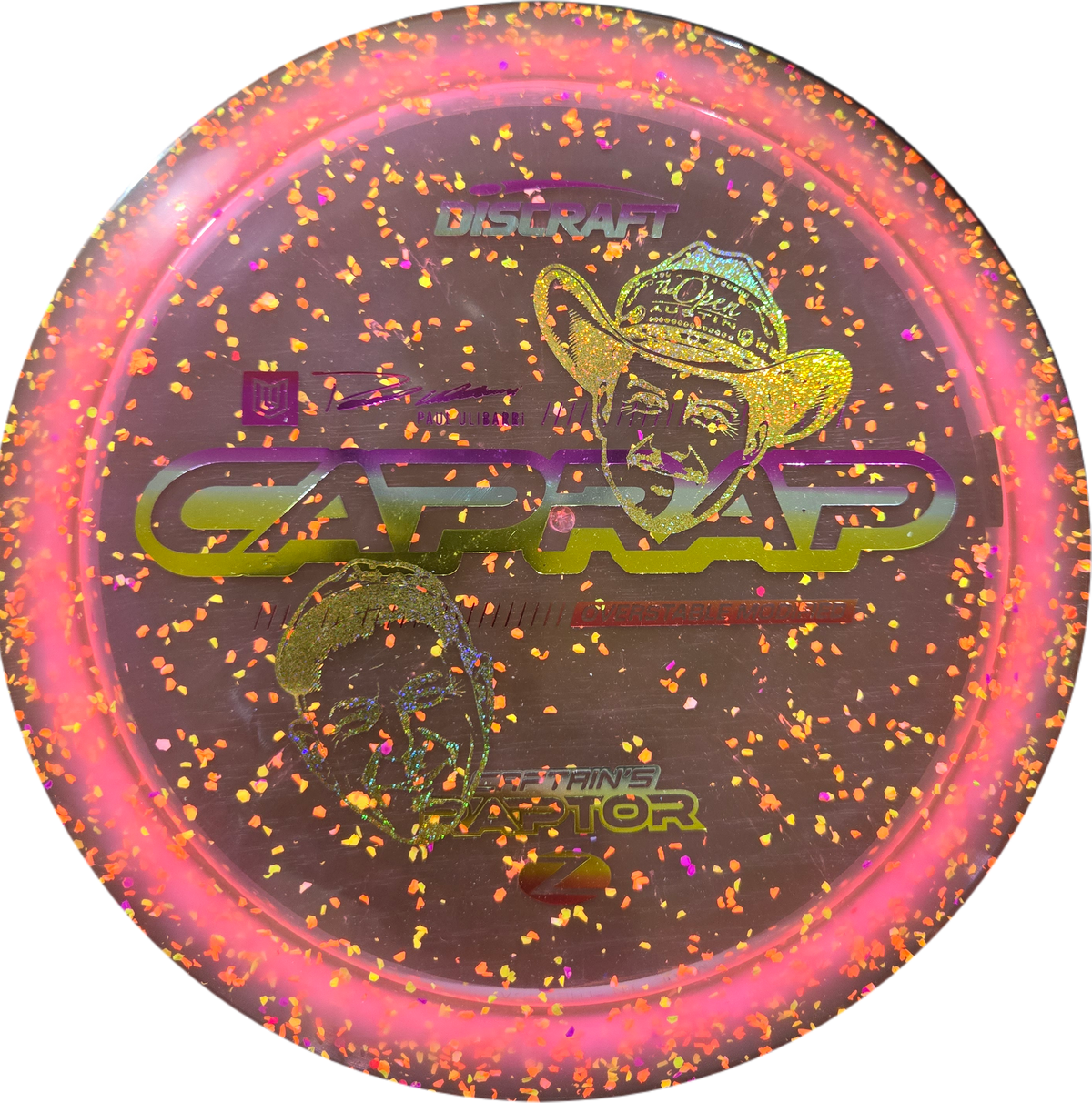 Discraft 2026 Paul Ulibarri CAPRAP Z Confetti Captain’s Raptor